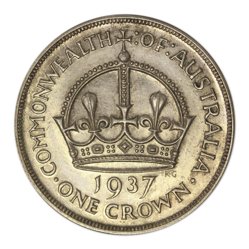Australia 1937 King George VI Silver Crown