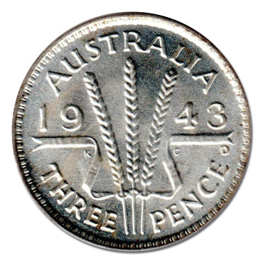 Australia 1943 D Threepence