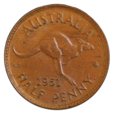 Australia 1951 Y. Halfpenny UNC