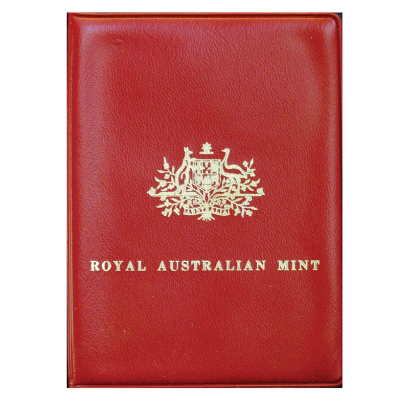 1970 Mint Set - Captain Cook Bicentenary red wallet | 1970 Mint Set - Captain Cook Bicentenary wallet with coins