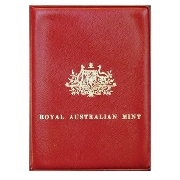 1973 Mint Set Red Wallet | 1973 Mint Set Red Wallet - coins in wallet