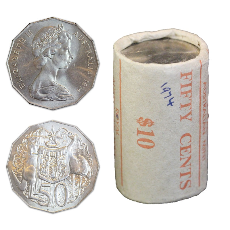50c 1974 Coat of Arms Mint Roll