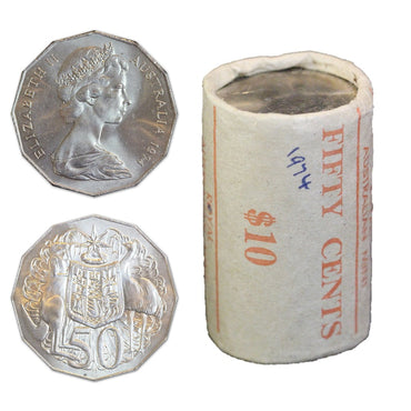 50c 1974 Coat of Arms Mint Roll