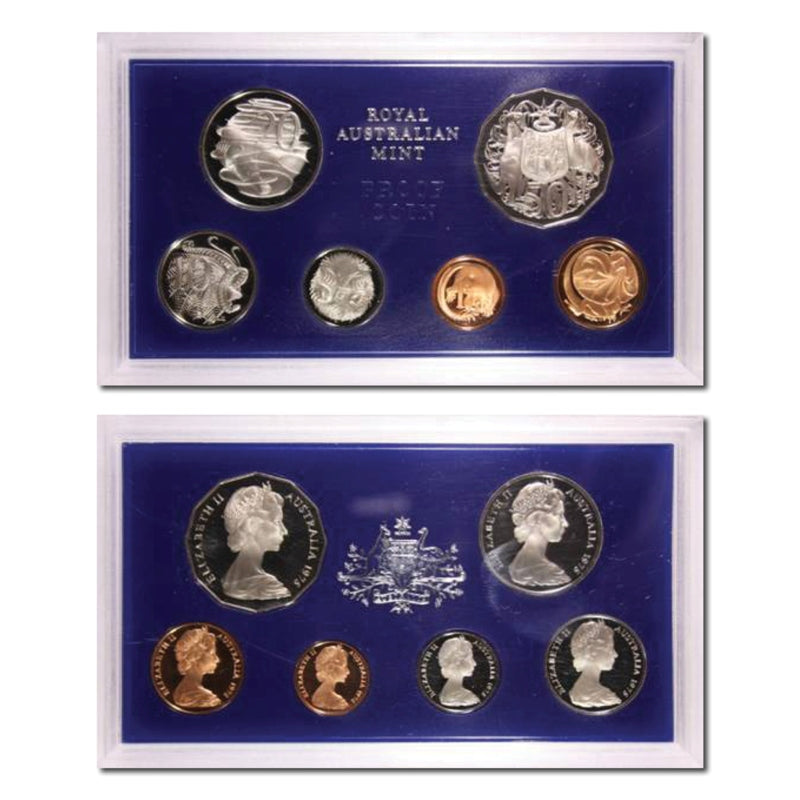 1975 6 Coin Proof Set Wynyard Coin Centre M.R.Roberts