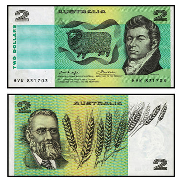 (1976) $2 Knight/Wheeler OCR-B Side Thread nUNC