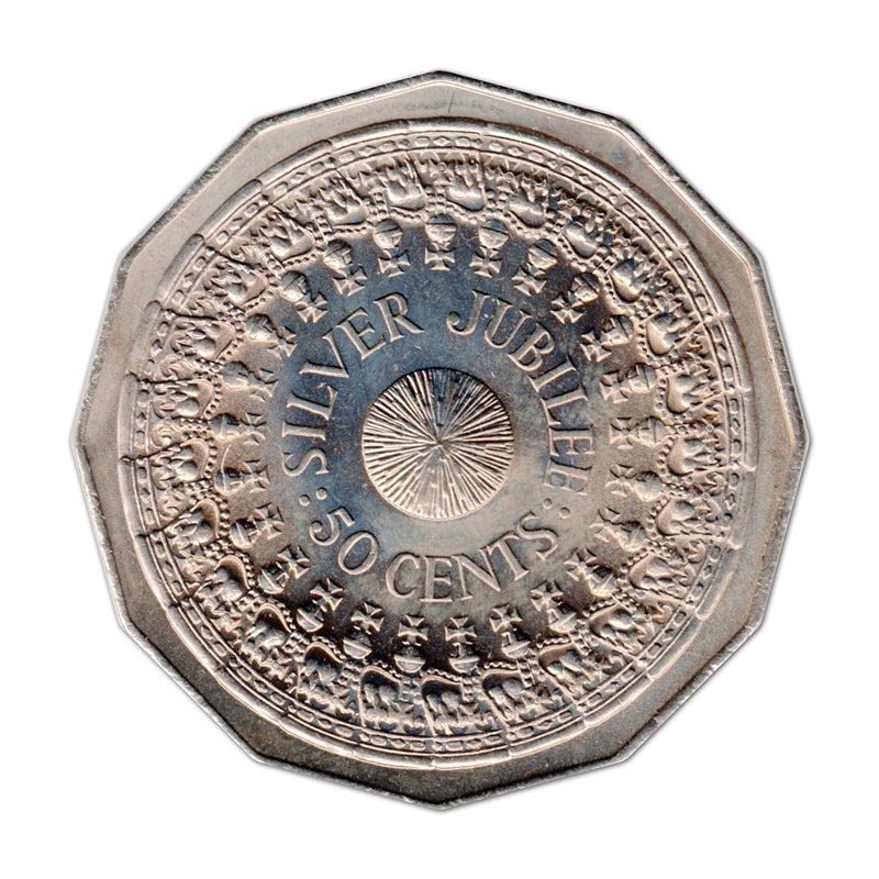 50c 1977 Silver Jubilee Mint Roll