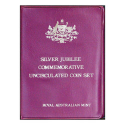 1977 Mint Set QEII 25th Jubilee Purple Wallet | 1977 Mint Set QEII 25th Jubilee Purple Wallet with coins