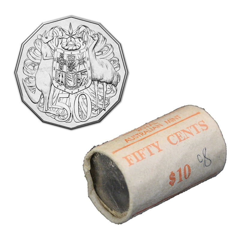 50c 1980 Coat of Arms Mint Roll