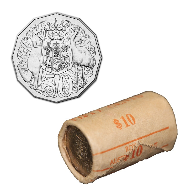 50c 1981 Coat of Arms Mint Roll