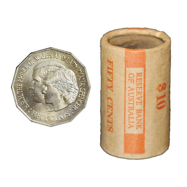 50c 1981 Royal Wedding R.B.A Roll