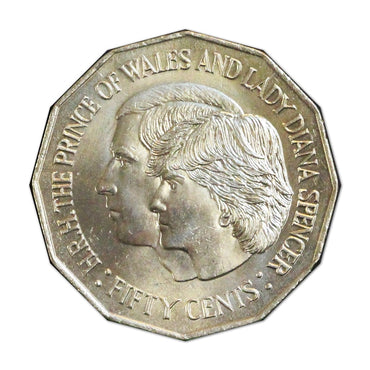 50c 1981 Royal Wedding R.B.A Roll