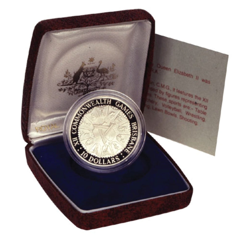 $10 1982 Commonwealth Games XIIth Silver Proof