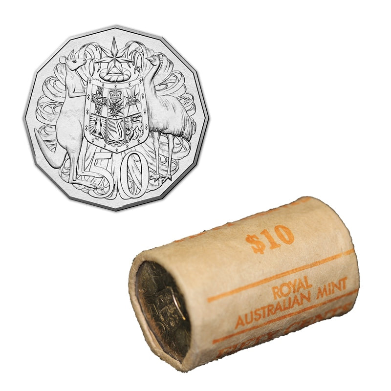 50c 1983 Coat of Arms Mint Roll