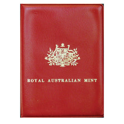1983 Mint Set Red Wallet | 1983 Mint Set Red Wallet - coins in wallet