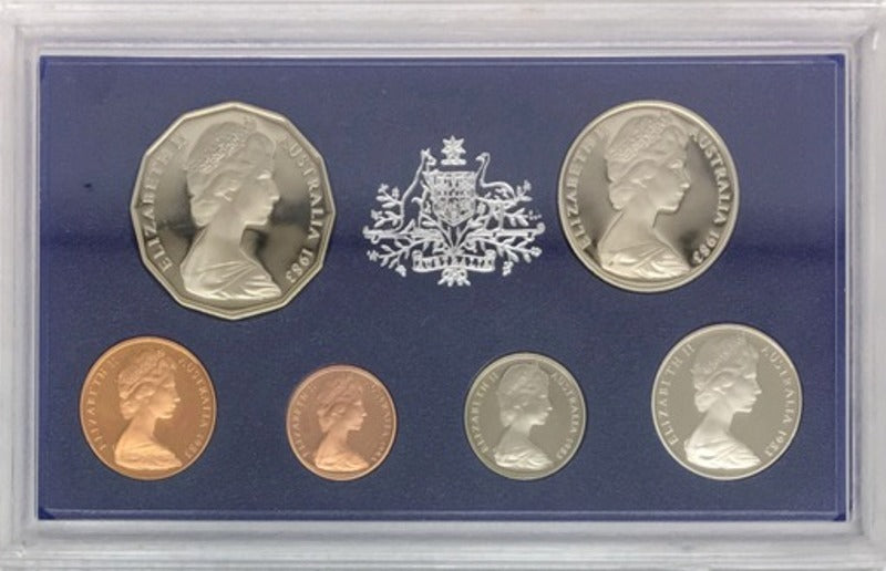 1983 6 Coin Proof Set M.R.Roberts Wynyard Coin Centre