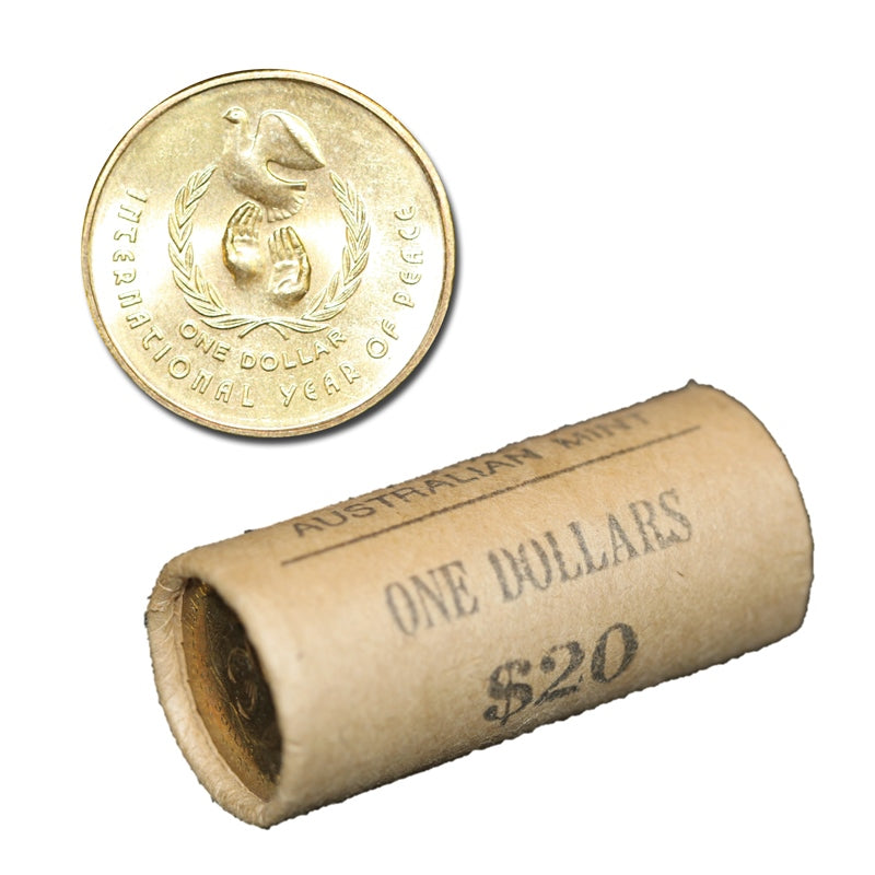$1 1986 Int. Year of Peace Mint Roll