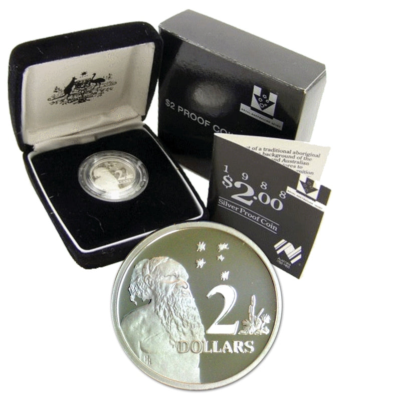 2 1988 Silver Proof Wynyard Coin Centre M.R.Roberts Wynyard