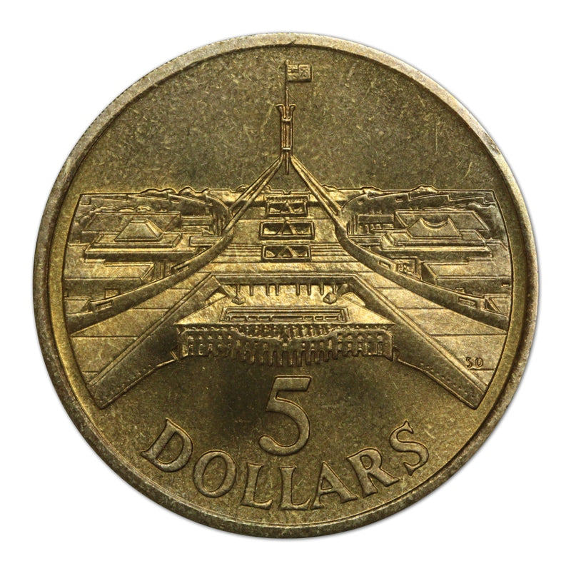 $5 1988 Parliament House Al-Bronze UNC