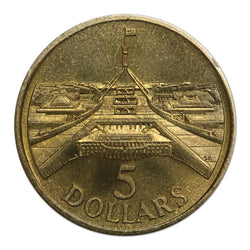 $5 1988 Parliament House Al-Bronze UNC