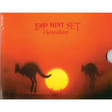 1989 Mint Set 8 Coins - cover | 1989 Mint Set 8 Coins - card with coins
