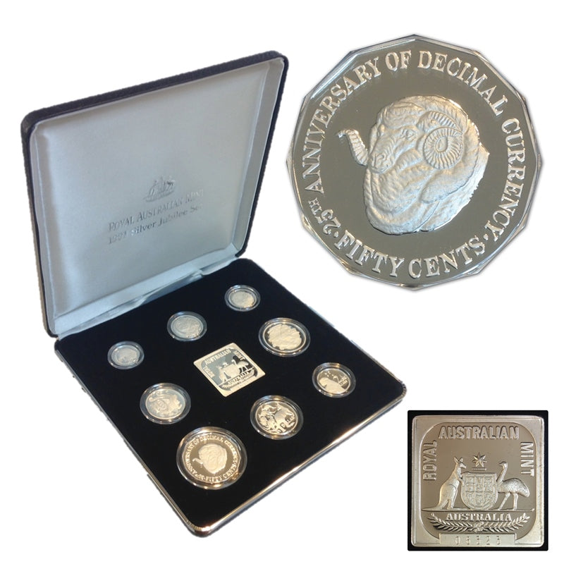 1991 Masterpieces in Silver - 25th Anniversary Decimal Currency