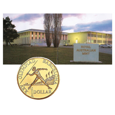 $1 1992 Barcelona Olympics Al/Bronze UNC - RAM Building