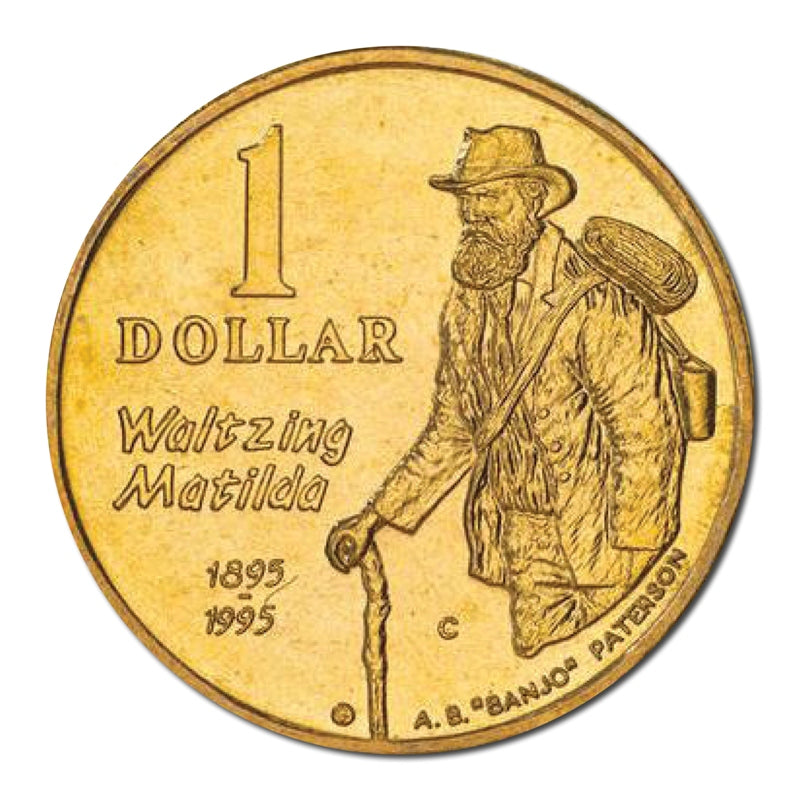 $1 1995 Waltzing Matilda 'C' Mintmark UNC