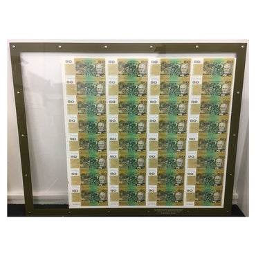 (1995) $50 Fraser/Evans Sheet of 32 CFU