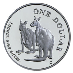 $1 1999 Kangaroo 1oz 99.9% Silver Proof