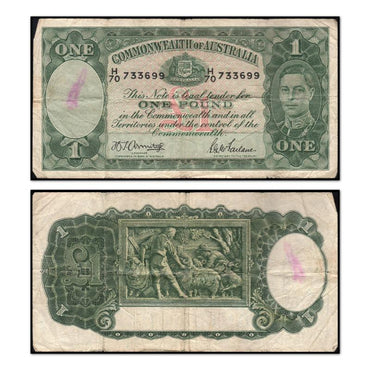 (1942) One Pound Armitage/McFarlane Dark Green R.30a