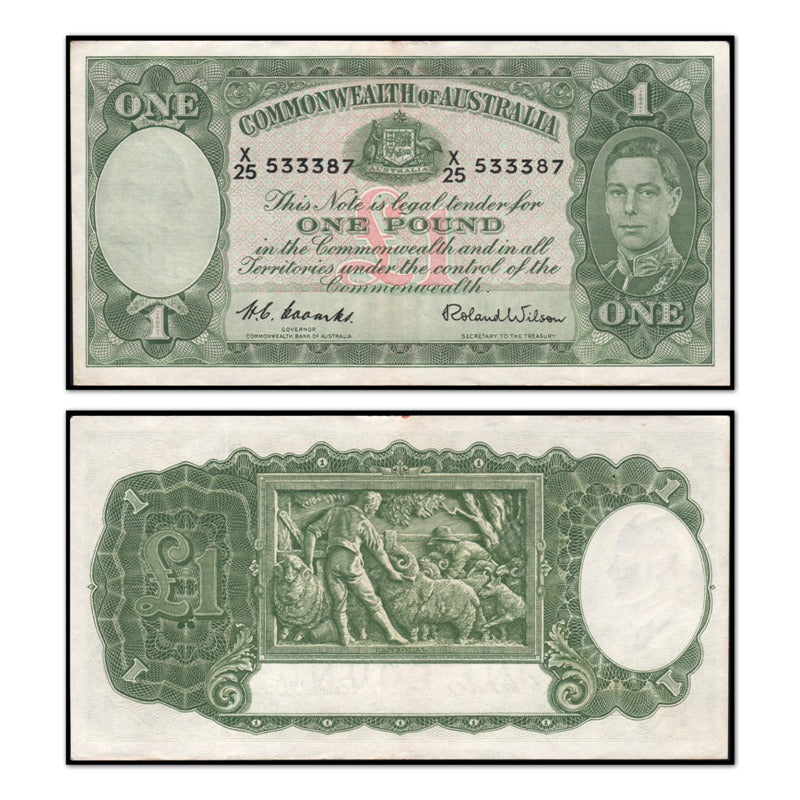 (1952) One Pound Coombs/Wilson R.32 EF