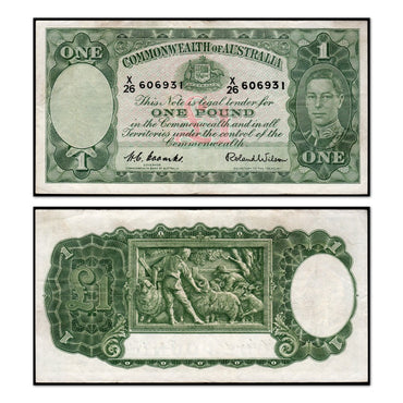 (1952) One Pound Coombs/Wilson R.32 VF