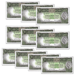 (1953) One Pound Coombs/Wilson R.33 Consec. Run of 10 CFU | (1953) One Pound Coombs/Wilson R.33 Consec. Run of 10 CFU
