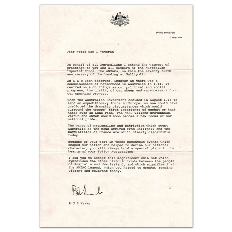 $5 1990 ANZAC Proof Pair - VIP Veterans Pair