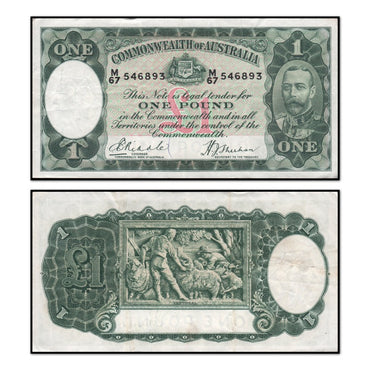 (1933) One Pound Riddle/Sheehan R.28 VF