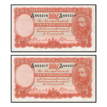 (1936) Riddle/Sheehan Ten Shillings R.11