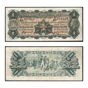 (1932) One Pound Riddle/Sheehan R.27a - Thick Signature