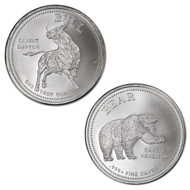 Bull and Bear Silver Rounds 1oz