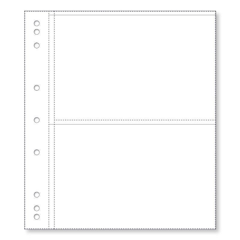 Banknote Album Refill Pages - Pack of 10