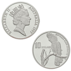 $10 1997 Cockatoo Piedfort Silver Proof