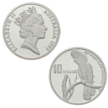 $10 1997 Cockatoo Piedfort Silver Proof