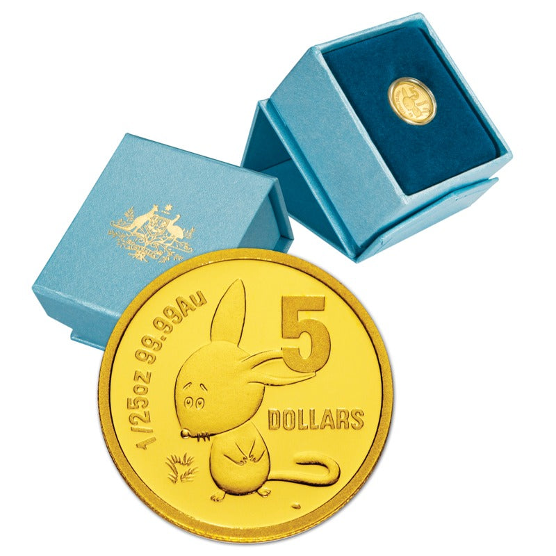 $5 2008 Little Dinkums Bilby Gold Proof