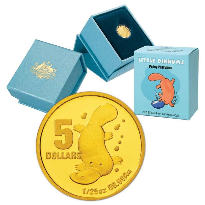 $5 2009 Little Dinkums Platypus Gold Proof