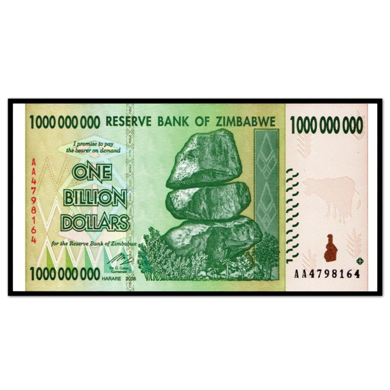 Zimbabwe 2008 1 Billion Dollars P.83