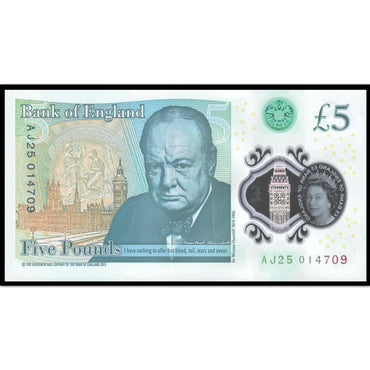 Great Britain (2016) Five Pounds P.394 CFU - Winston Churchill