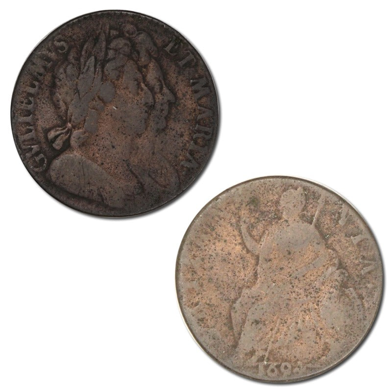 Great Britain 1694 William & Mary Halfpenny