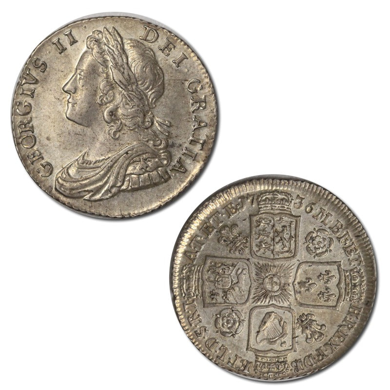 Great Britain 1736 Silver Shilling