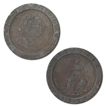 Great Britain 1797 George III Cartwheel Twopence