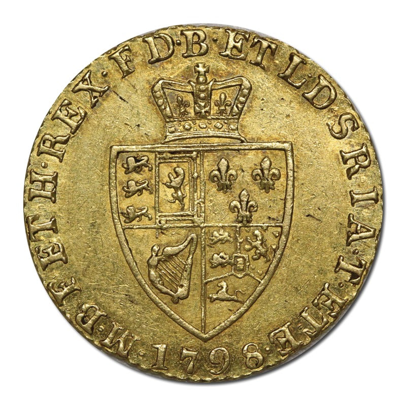 Great Britain 1798 Gold Spade Half Guinea VF/VF+