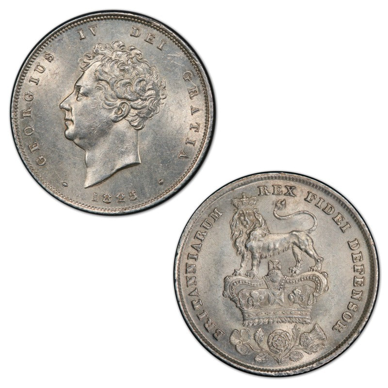 Great Britain 1825 Silver Shilling MS63